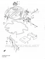 RESERVOIR D'ESSENCE (MODEL L0) pour Suzuki GLADIUS 650 2010
