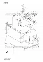 DURITE DE RADIATEUR pour Suzuki GLADIUS 650 2010