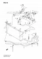 DURITE DE RADIATEUR pour Suzuki GLADIUS 650 2009