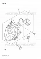 PHARE pour Suzuki GLADIUS 650 2009