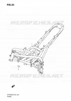 CADRE (MODEL K9) pour Suzuki GLADIUS 650 2009