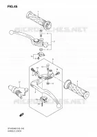 ENSEMBLE LEVIERS   POIGNEES pour Suzuki GLADIUS 650 2009