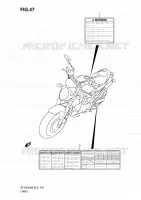 ETIQUETTE (MODEL K9) pour Suzuki GLADIUS 650 2009