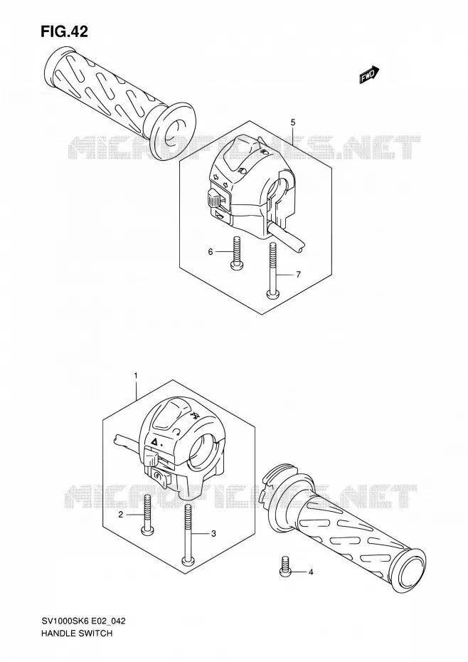 COMMODOS (SV1000/U1/U2) Suzuki MOTO 1000 SV-S 2006  SV1000SK6(E19)
