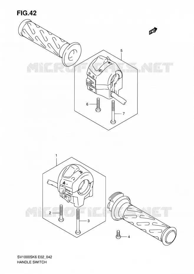 COMMODOS (SV1000/U1/U2) Suzuki MOTO 1000 SV 2006  SV1000K6(E24)