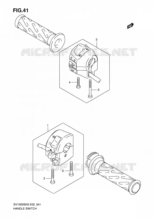 COMMODOS (SV1000S/S1/S2) Suzuki MOTO 1000 SV 2007  SV1000SK7(E19)