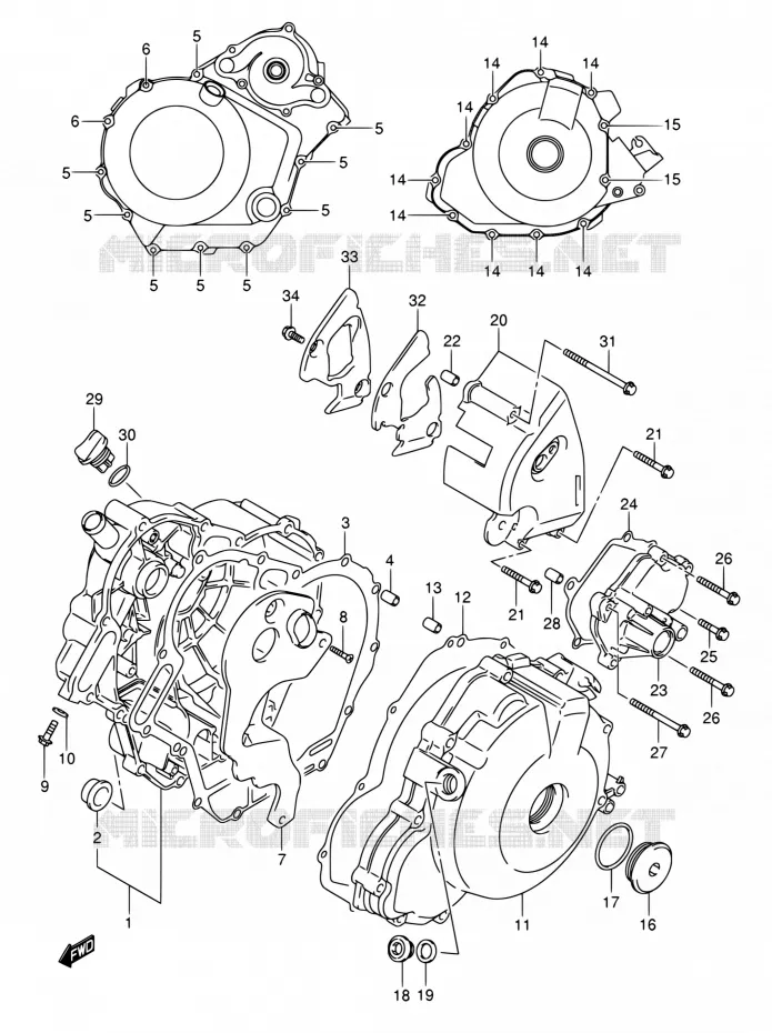 CARTER Suzuki MOTO 1000 SV 2005  SV1000S2ZK5