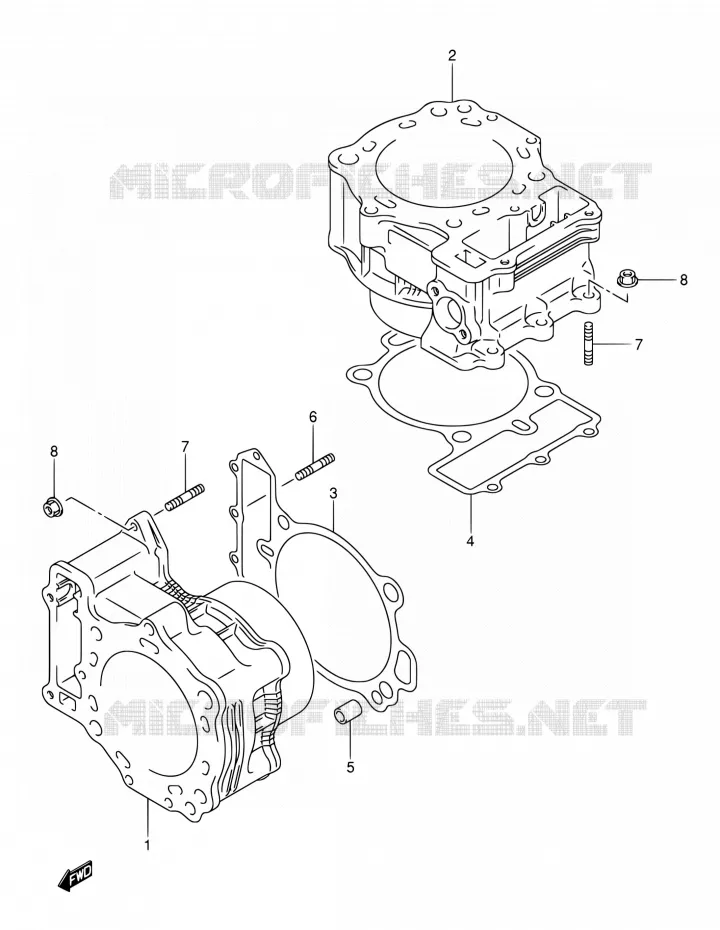 CYLINDRE Suzuki MOTO 1000 SV 2005  SV1000S2ZK5