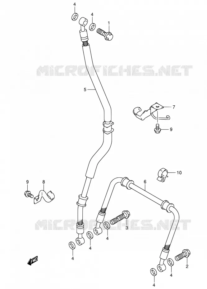 DURITE DE FREIN AVANT Suzuki MOTO 1000 SV 2005  SV1000S2ZK5