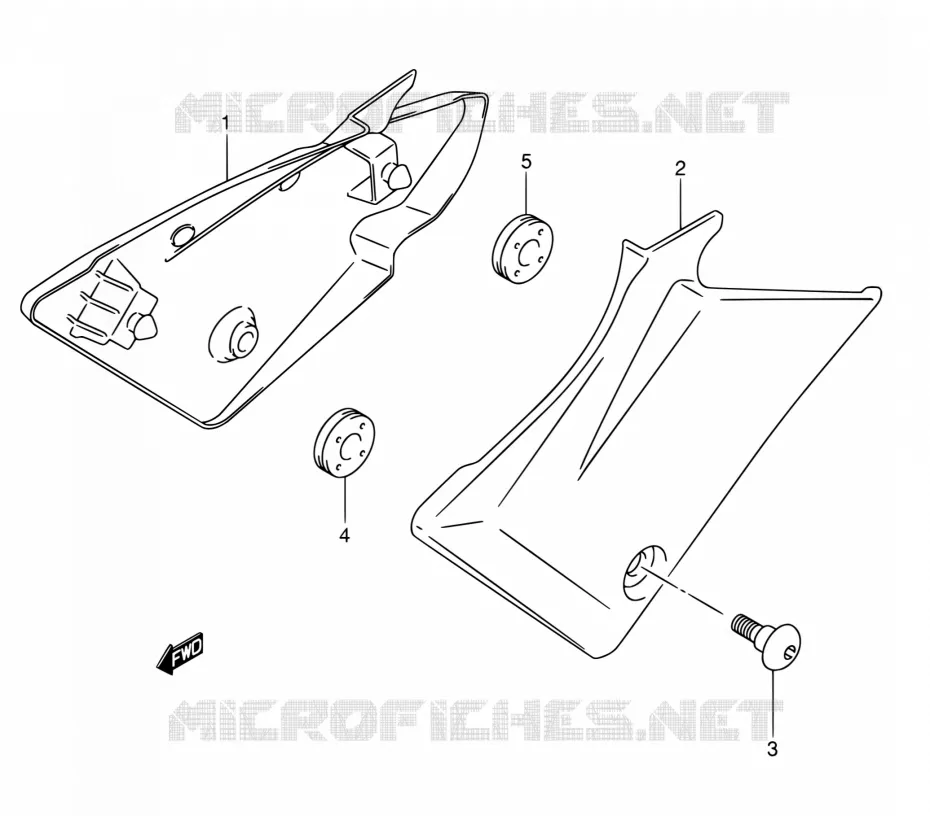 CARENAGES ARRIERE Suzuki MOTO 650 SV 2003  SV650K3
