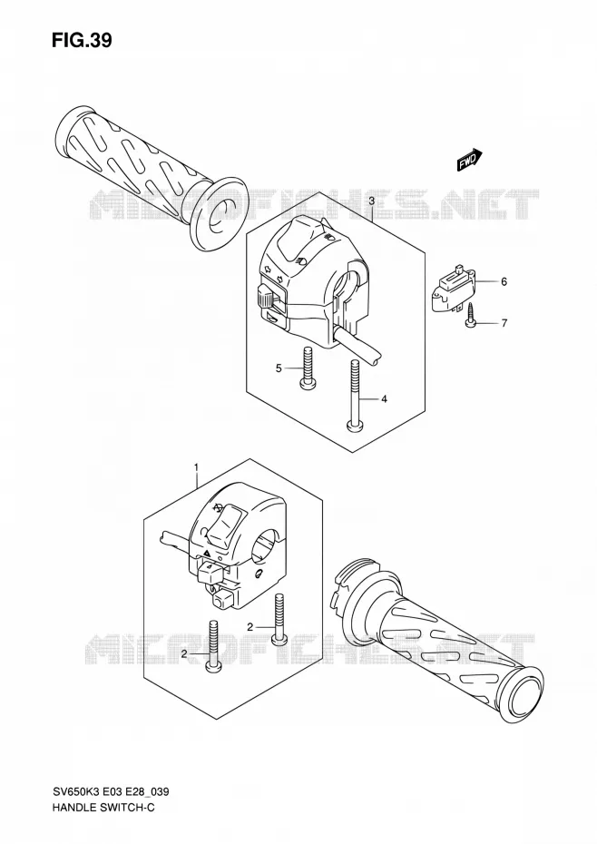 COMMODOS (SV650SK3/SK4/SK5/SK6/SK7/SAK7) Suzuki MOTO 650 SV 2006  SV650K6/SV650SK6
