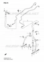 DURITE DE FREIN AVANT (SEE NOTE) pour Suzuki SV 650 2009