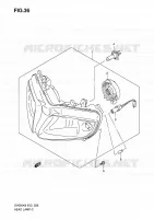 PHARE (VOIR NOTE) pour Suzuki SV 650 2009