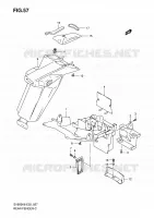 GARDE BOUE ARRIERE (WITHOUT ABS) pour Suzuki SV 650 2009