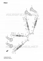 ARBRE A CAMES   VALVE pour Suzuki SV 650 2009