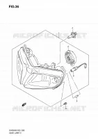 PHARE (VOIR NOTE) pour Suzuki SV 650 2009
