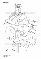RESERVOIR D'ESSENCE (MODEL K9) pour Suzuki SV 650 2009