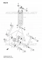 BIELLETTE D'AMORTISSEUR pour Suzuki SV-S 650 2010