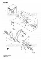 REPOSE PIED pour Suzuki SV-S 650 2010