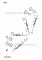 ARBRE A CAMES   VALVE pour Suzuki SV 650 2010