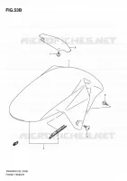 GARDE BOUE AVANT (MODEL L0) pour Suzuki SV 650 2010