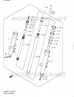 AMORTISSEUR AVANT (SV650SAL1 E24) pour Suzuki SV 650 2011