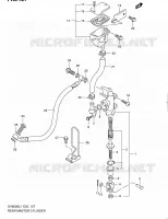 MAITRE CYLINDRE ARRIERE (SV650SL1 E24) pour Suzuki SV 650 2011