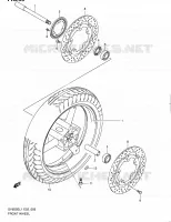 ROUE AVANT (SV650SAL1 E24) pour Suzuki SV 650 2011