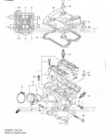 CULASSE ARRIERE pour Suzuki SV 650 2011