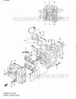 CULASSE AVANT pour Suzuki SV 650 2011