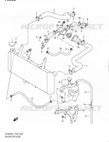 DURITE DE RADIATEUR pour Suzuki SV 650 2011