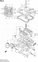 CULASSE ARRIERE pour Suzuki SV 650 2012