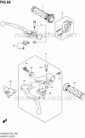 ENSEMBLE LEVIERS   POIGNEES (SV650SL2 E02) pour Suzuki SV 650 2012