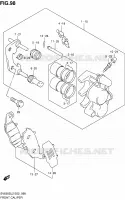 ETRIER DE FREIN AVANT (SV650SL2 E02) pour Suzuki SV 650 2012