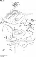 RESERVOIR D'ESSENCE (SV650SL2 E02) pour Suzuki SV 650 2012