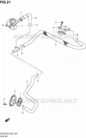 SYSTEME RECYCLAGE GAZ ECHAPPEMENT pour Suzuki SV 650 2012