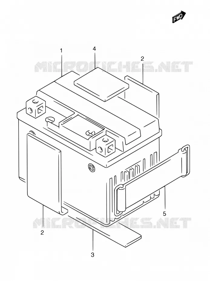 BATTERIE Suzuki MOTO 185 TS 1997  TS185ERCV