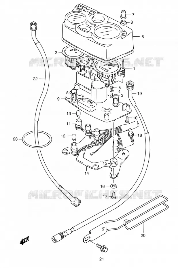 COMPTEUR (P09) Suzuki MOTO 185 TS 1997  TS185ERCV