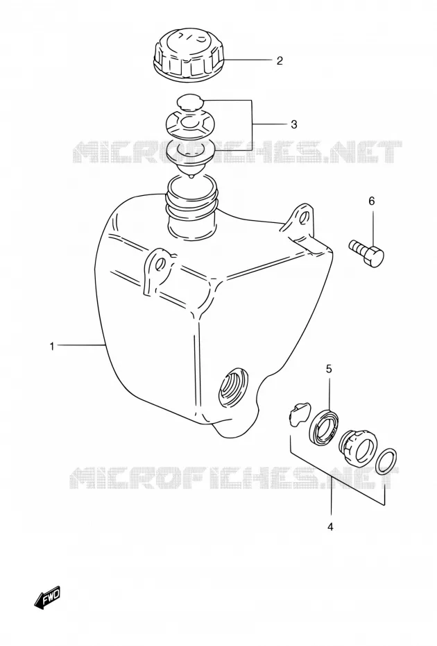 RESERVOIR D'HUILE Suzuki MOTO 185 TS 1997  TS185ERCV