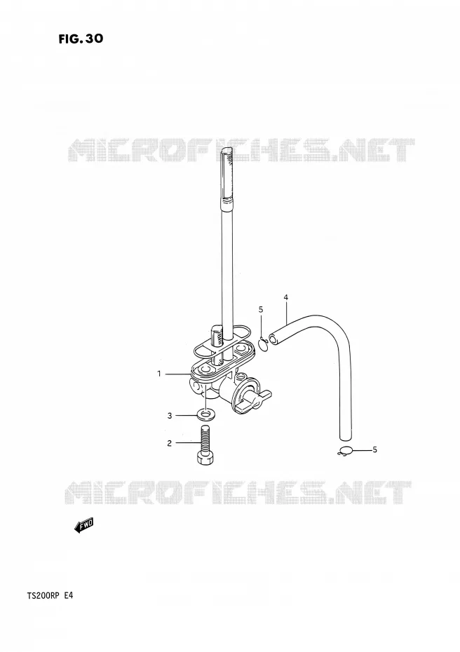 ROBINET D'ESSENCE Suzuki MOTO 200 TS-R 1991  TS200R M (E02,E04,E24)