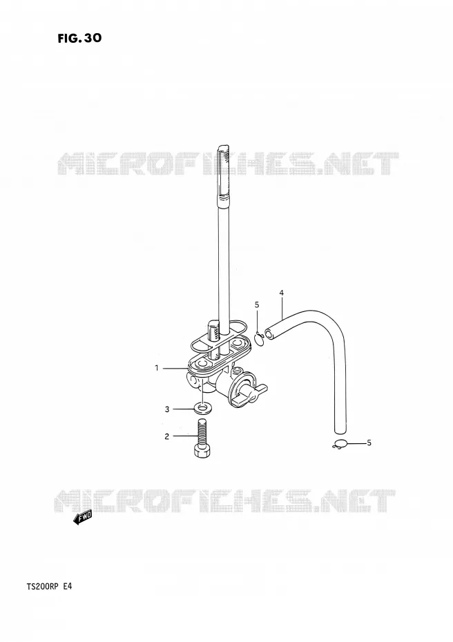 ROBINET D'ESSENCE Suzuki MOTO 200 TS-R 1992  TS200R N (E02,E04,E24)