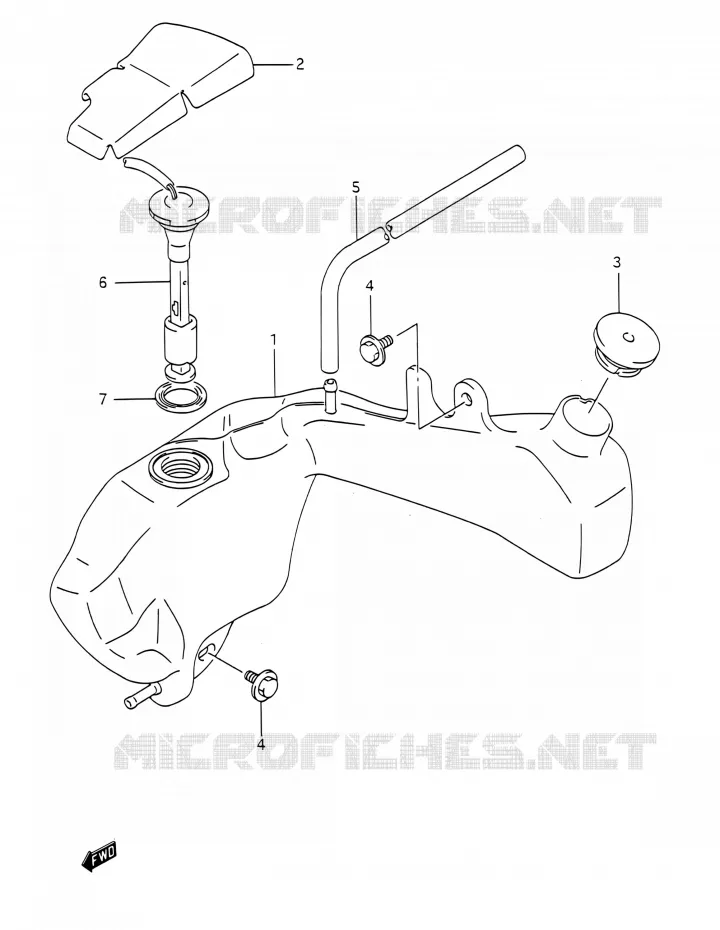 RESERVOIR D'HUILE Suzuki MOTO 200 TS-R 1991  TS200R M (E03,E28,E33)