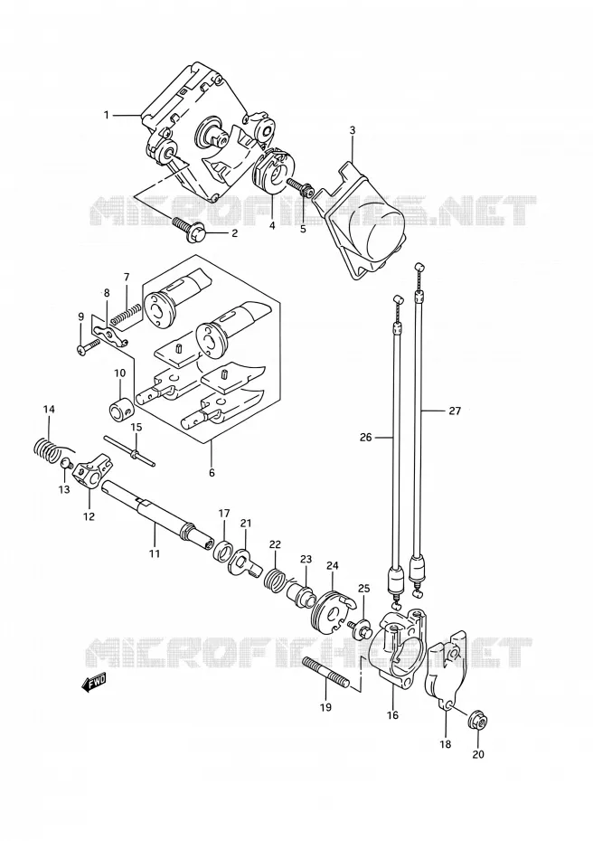 VALVE D'ECHAPPEMENT (MODELE M/N) Suzuki MOTO 200 TS-R 1991  TS200R M (E03,E28,E33)