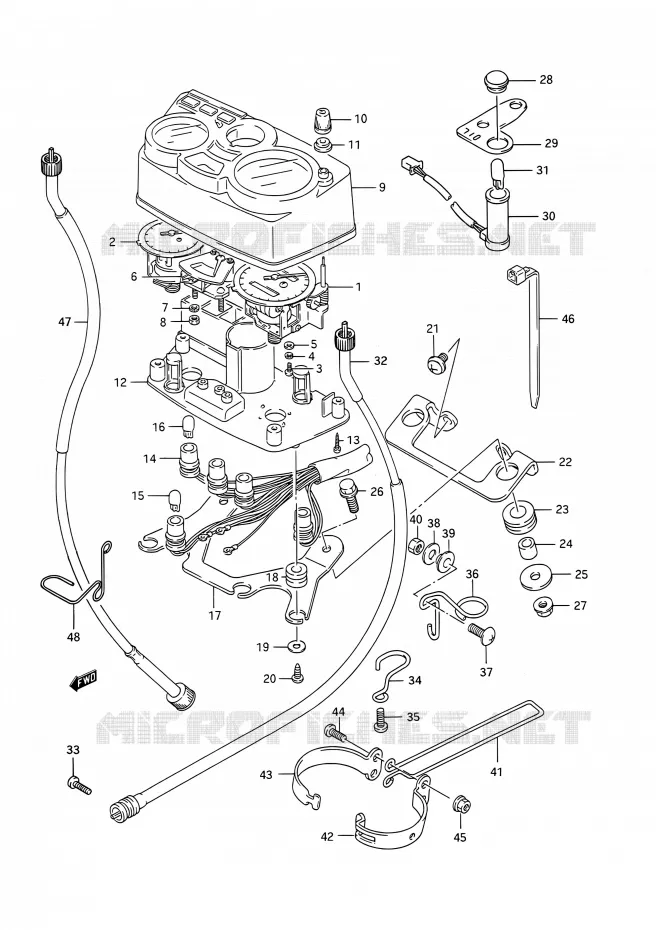 COMPTEUR Suzuki MOTO 200 TS-R 1992  TS200R N (E03,E28,E33)