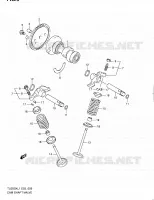 ARBRE A CAMES   VALVE pour Suzuki TU 250 2011