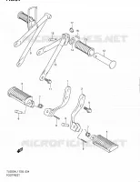 REPOSE PIED pour Suzuki TU 250 2011