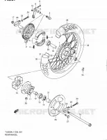 ROUE ARRIERE pour Suzuki TU 250 2011