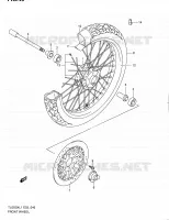 ROUE AVANT pour Suzuki TU 250 2011