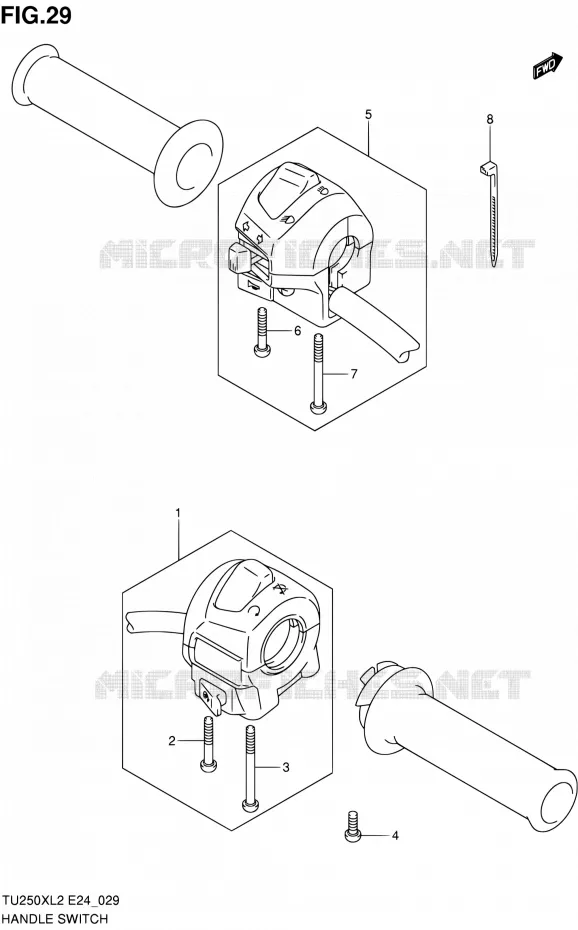 COMMODOS Suzuki MOTO 250 TU 2012  TU250XL2(E24)