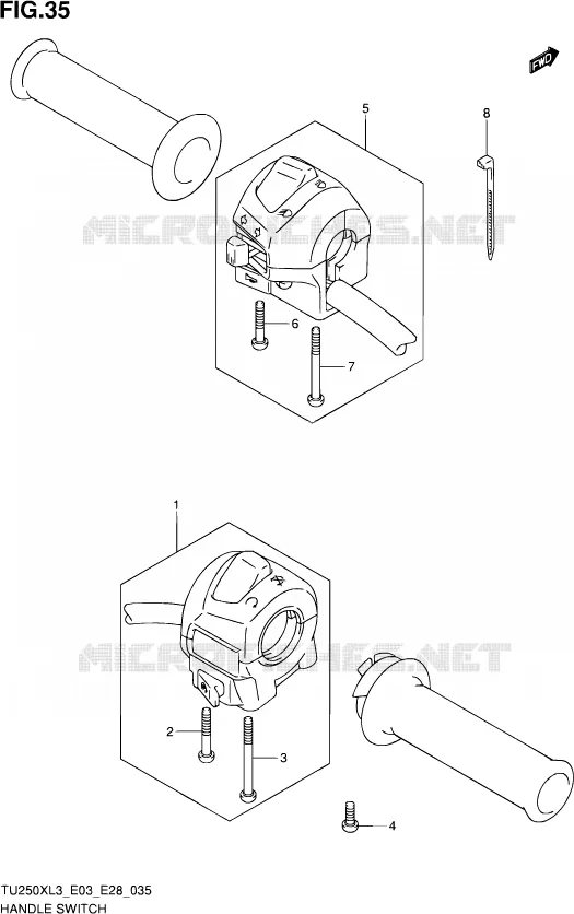COMMODOS Suzuki MOTO 250 TU 2013  TU250X L3 (E03,E28,E33)